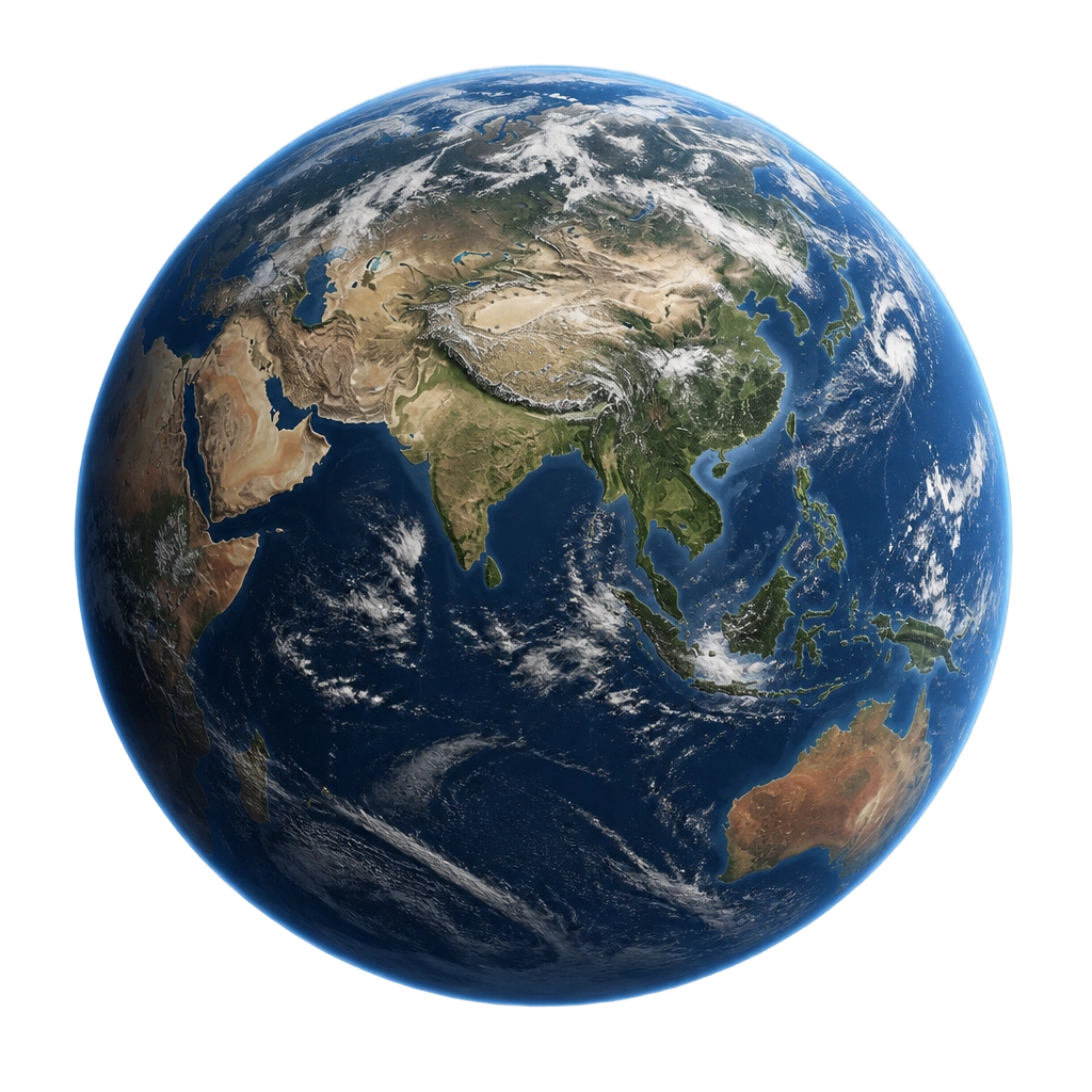 Blue Earth globe